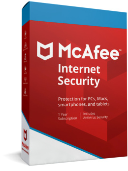 McAfee Internet Security 3 PC/1 rok - klucz aktywacyjny (Key)